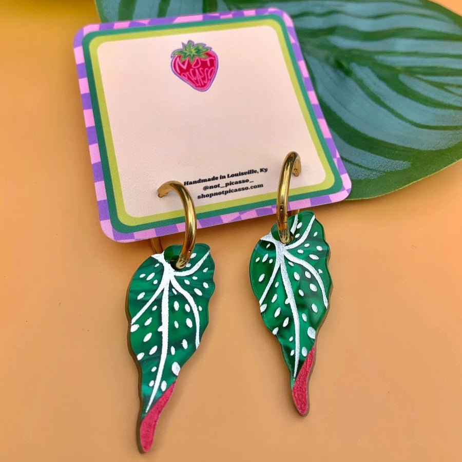 Begonia Leaves Earrings