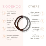 Plastic-Free Mondo Round Hair Ties