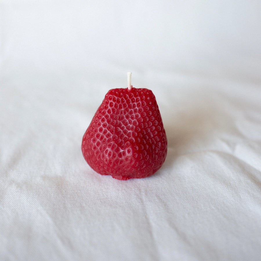 Beeswax Strawberry Tealight Candles - 2 Pack