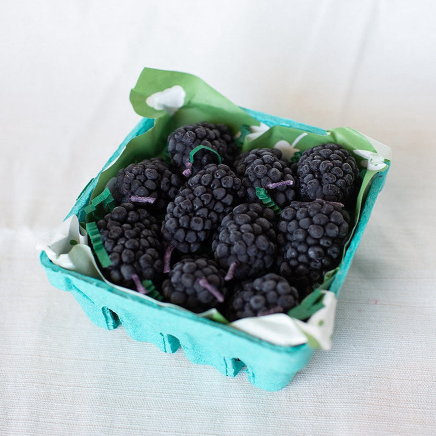 Beeswax Blackberry Birthday Candles - 10 Count