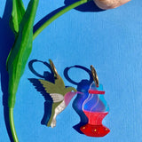 Hummingbird and Feeder Earrings