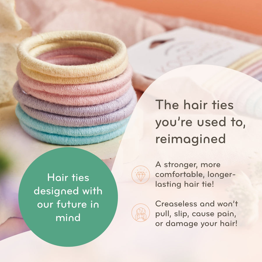 Plastic-Free Mondo Round Hair Ties