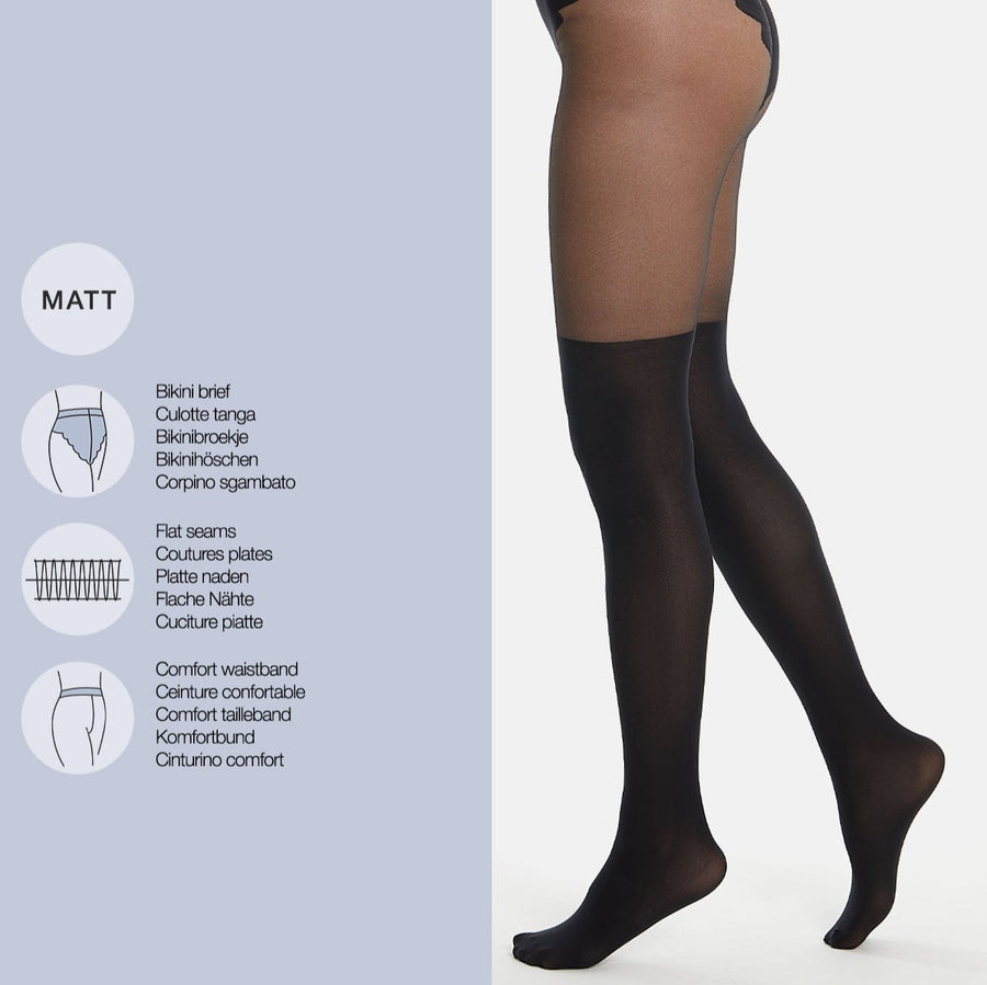 Illusion 60 DEN Mock Suspender Tights