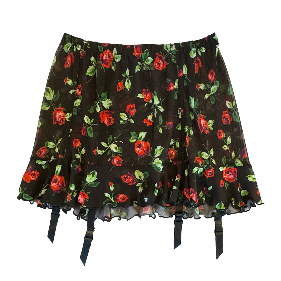 Betsey Rose Garter Mini Skirt