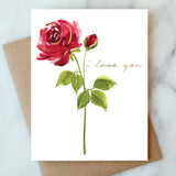 Red Rose Love Greeting Card