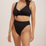 Ribbed High Leg Bikini Brief