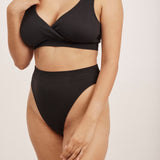 Ribbed High Leg Bikini Brief