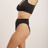 Ribbed High Leg Bikini Brief