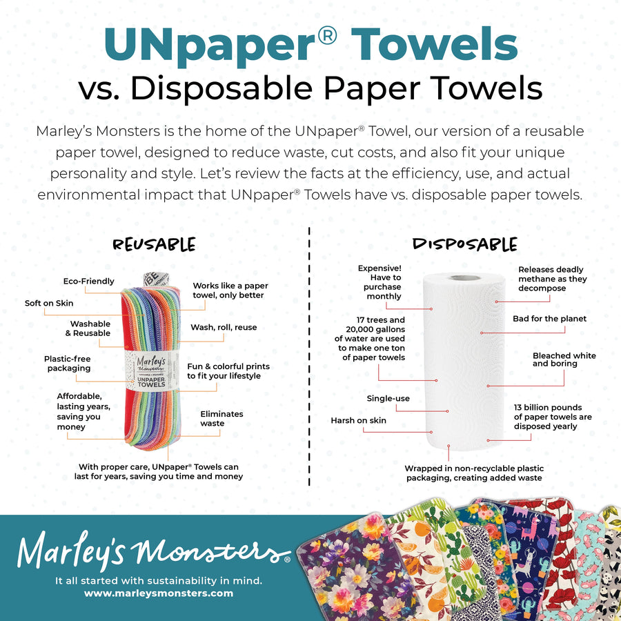 Reusable UNpaper Towels + Roll