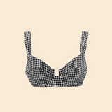 Serafine Gingham Wired Bikini Top