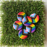 Progress Pride Pin-back Button