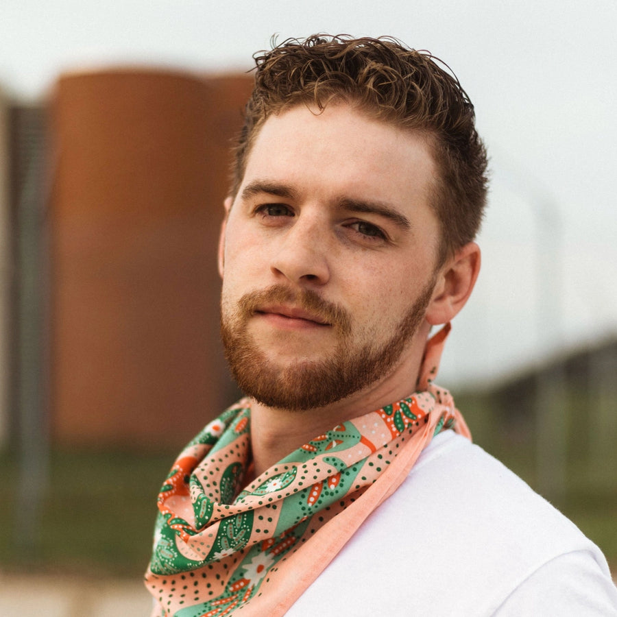 No.069 Pink Snakes Bandana
