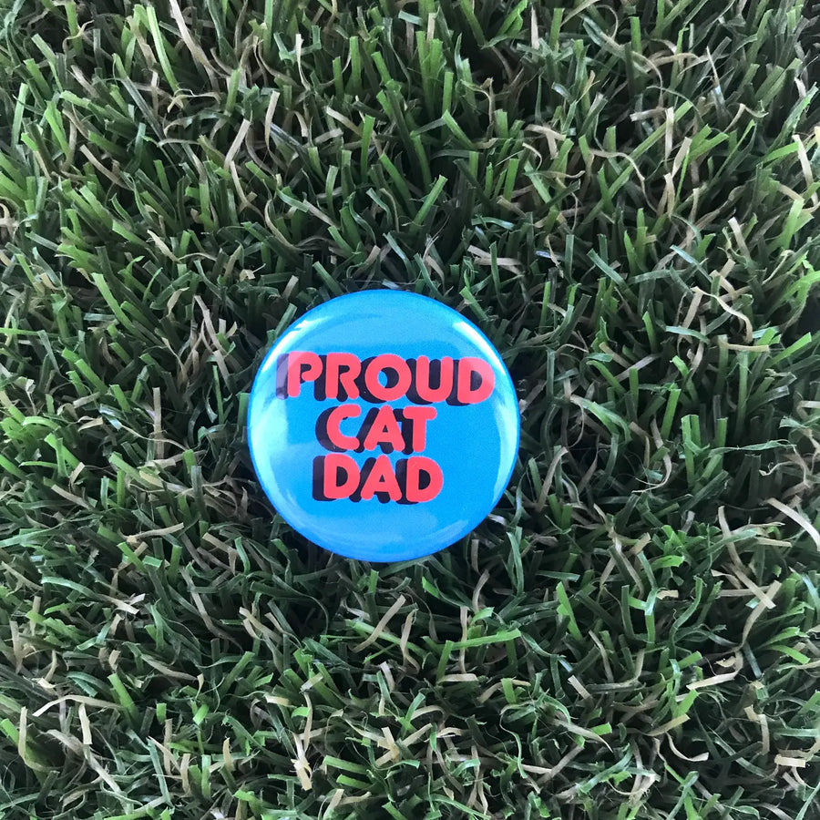 Proud Cat Dad Pin-back Button