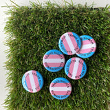Trans Rights Pin-back Button