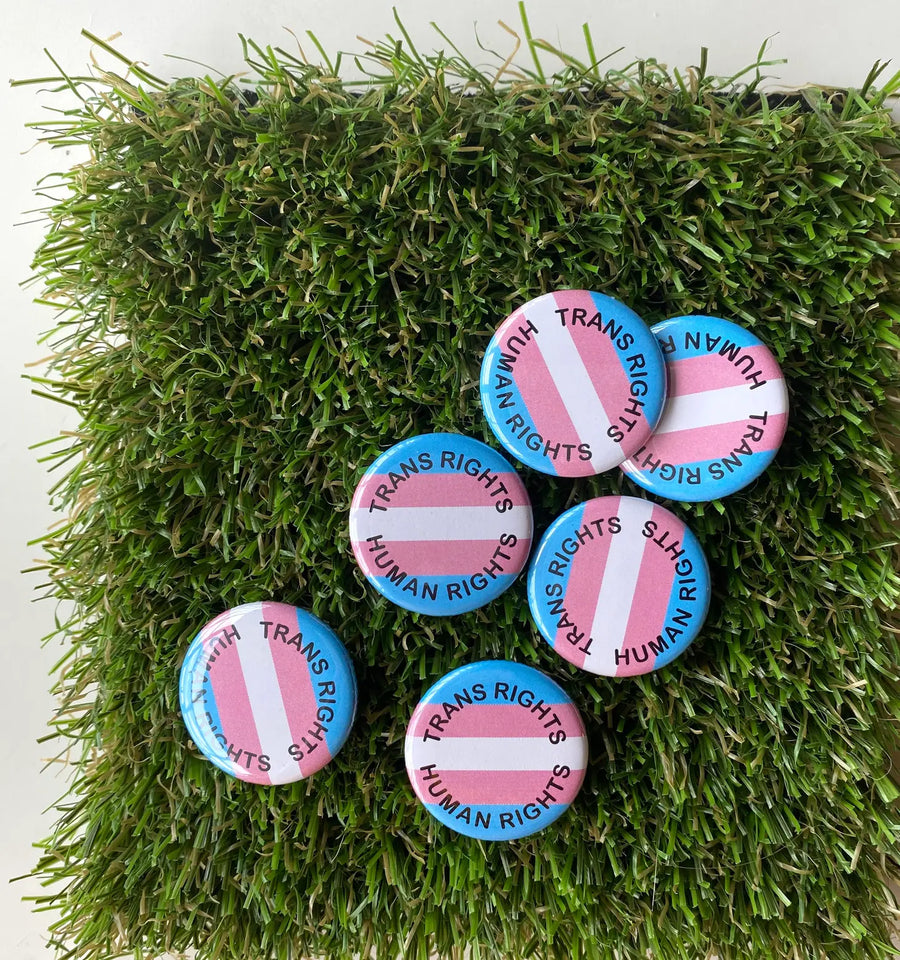 Trans Rights Pin-back Button