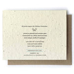 Squash Bee Plantable Seeded Card - Salix Intimates