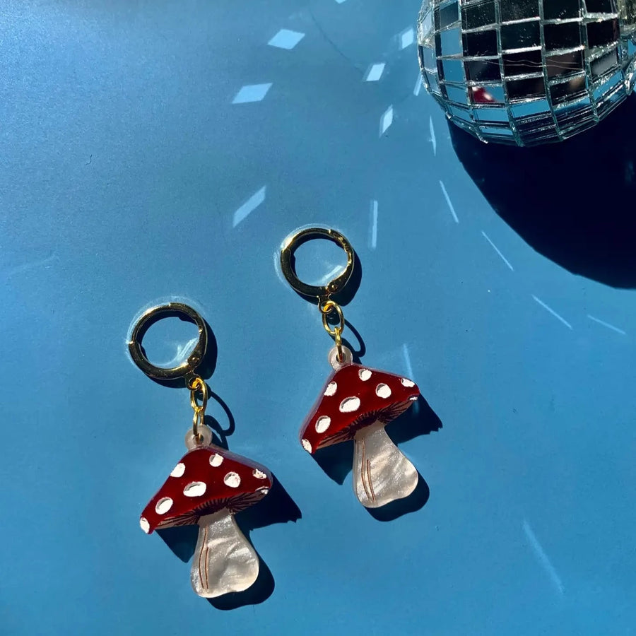 Mini Mushrooms Earrings