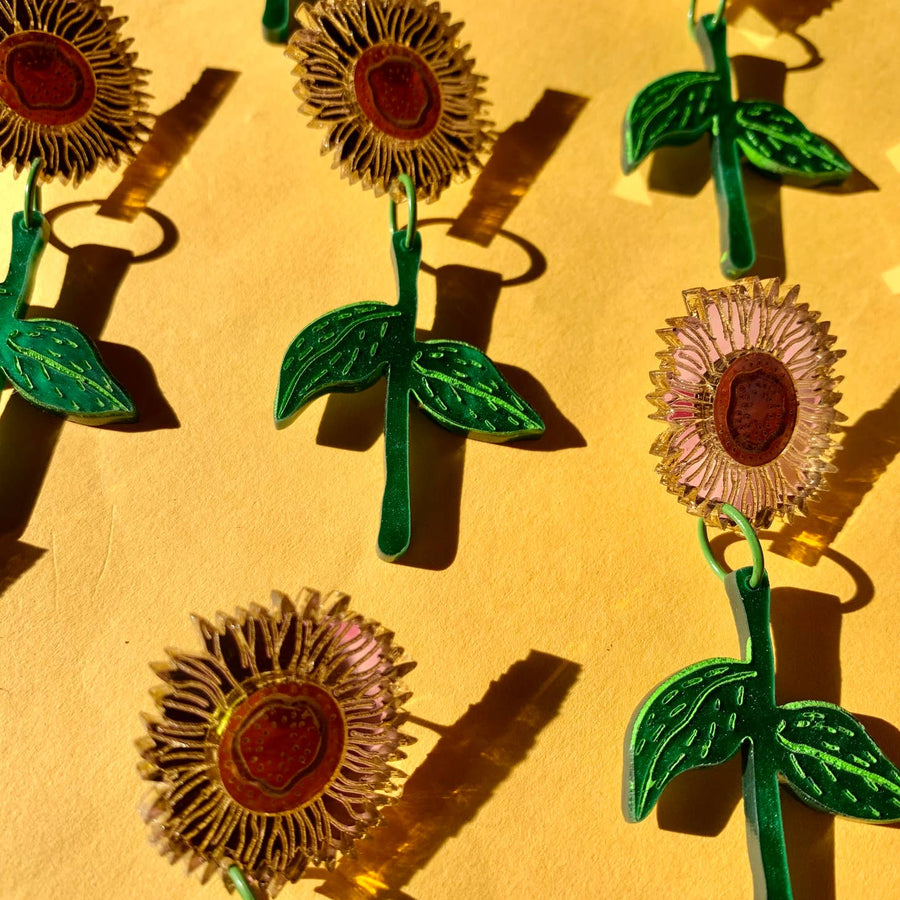 From the Garden Sunflowers Earrings