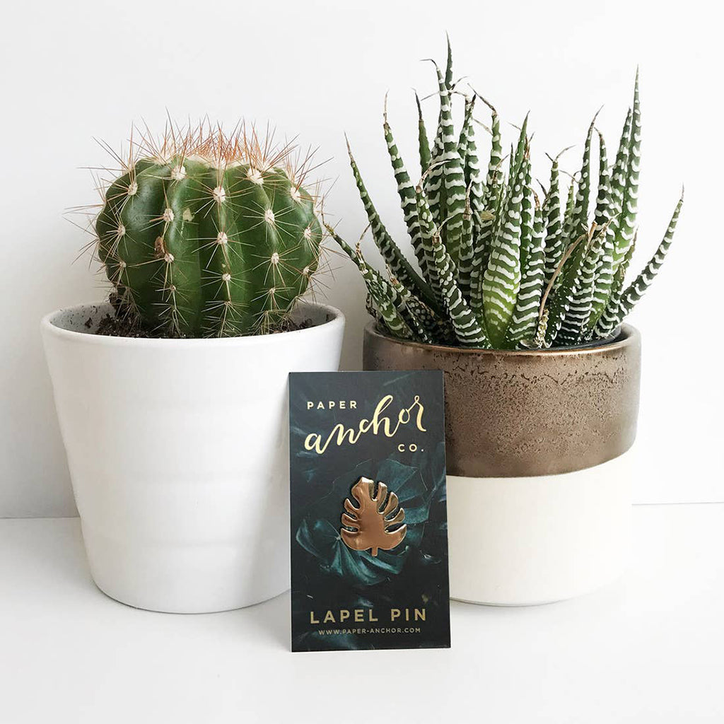Monstera Leaf Lapel Pin - Salix Intimates