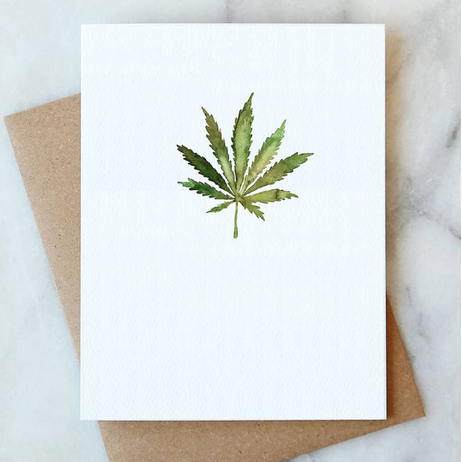 Cannabis Leaf Card - Salix Intimates