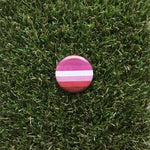 Lesbian Pride Flag Pin-back Button - Salix Intimates