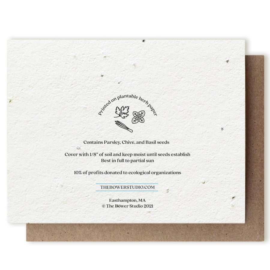 Spring Robin Plantable Seeded Card