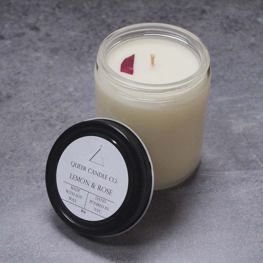 Lemon and Rose Candle