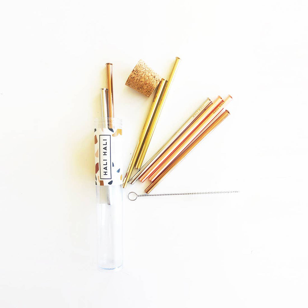 Reusable Metal Cocktail Straws - Salix Intimates