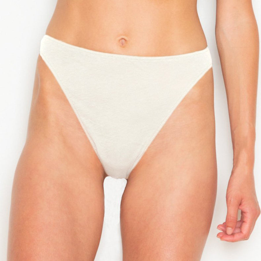 Organic Cotton High Cut Thong