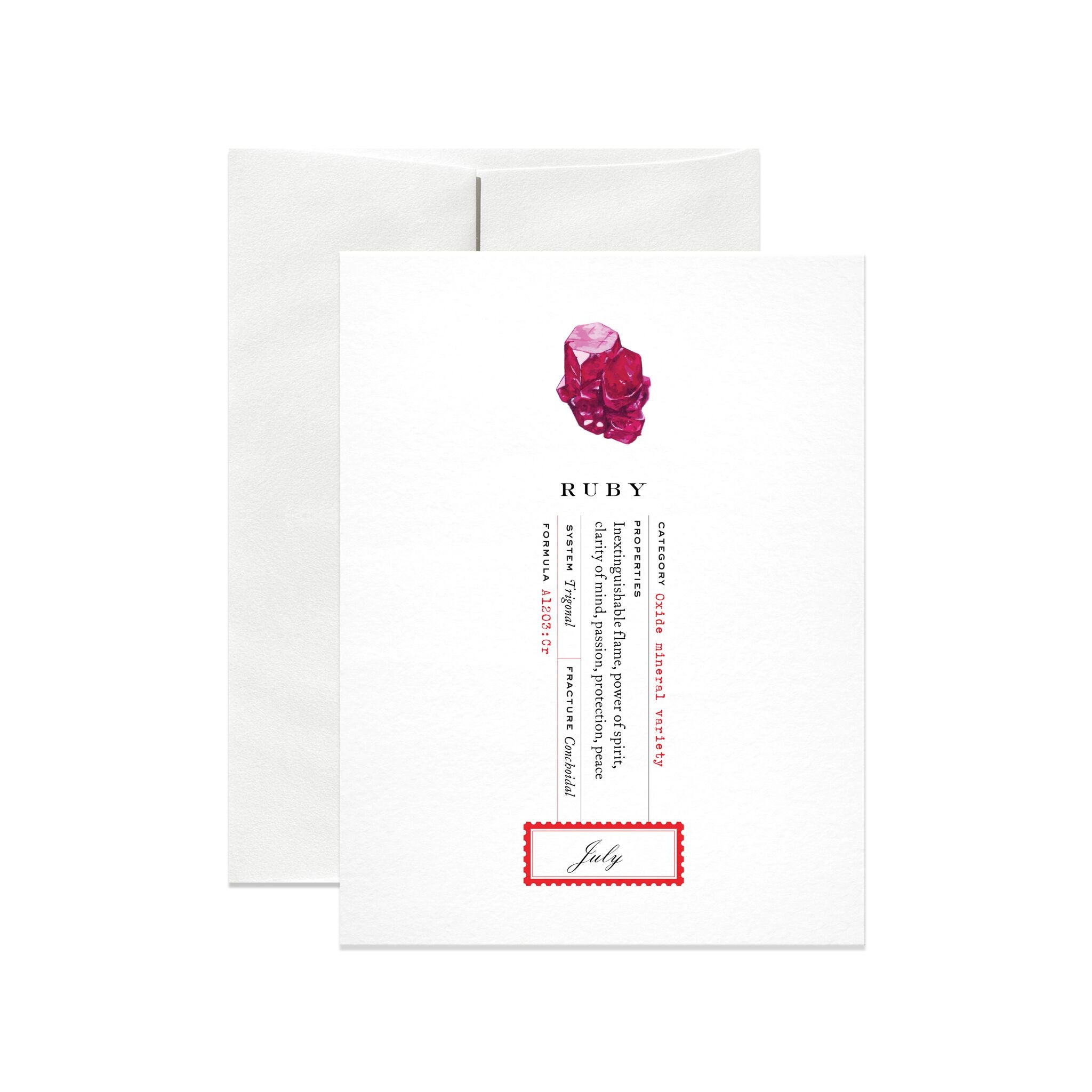 July Birthstone Greeting Card - Salix Intimates