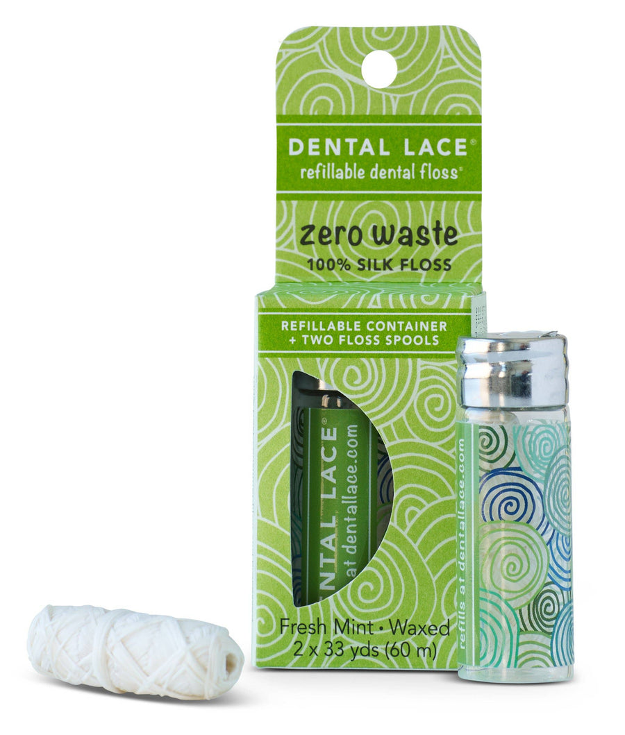 Compostable Silk Dental Floss - Green