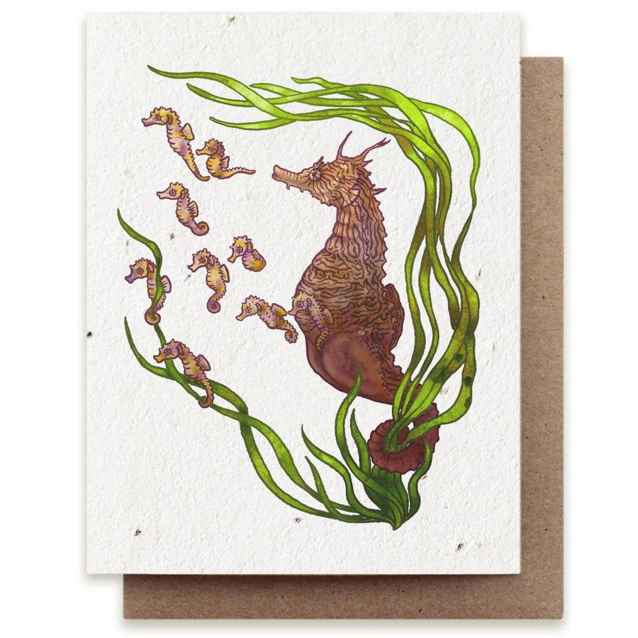 Seahorse Plantable Herb Seeded Card