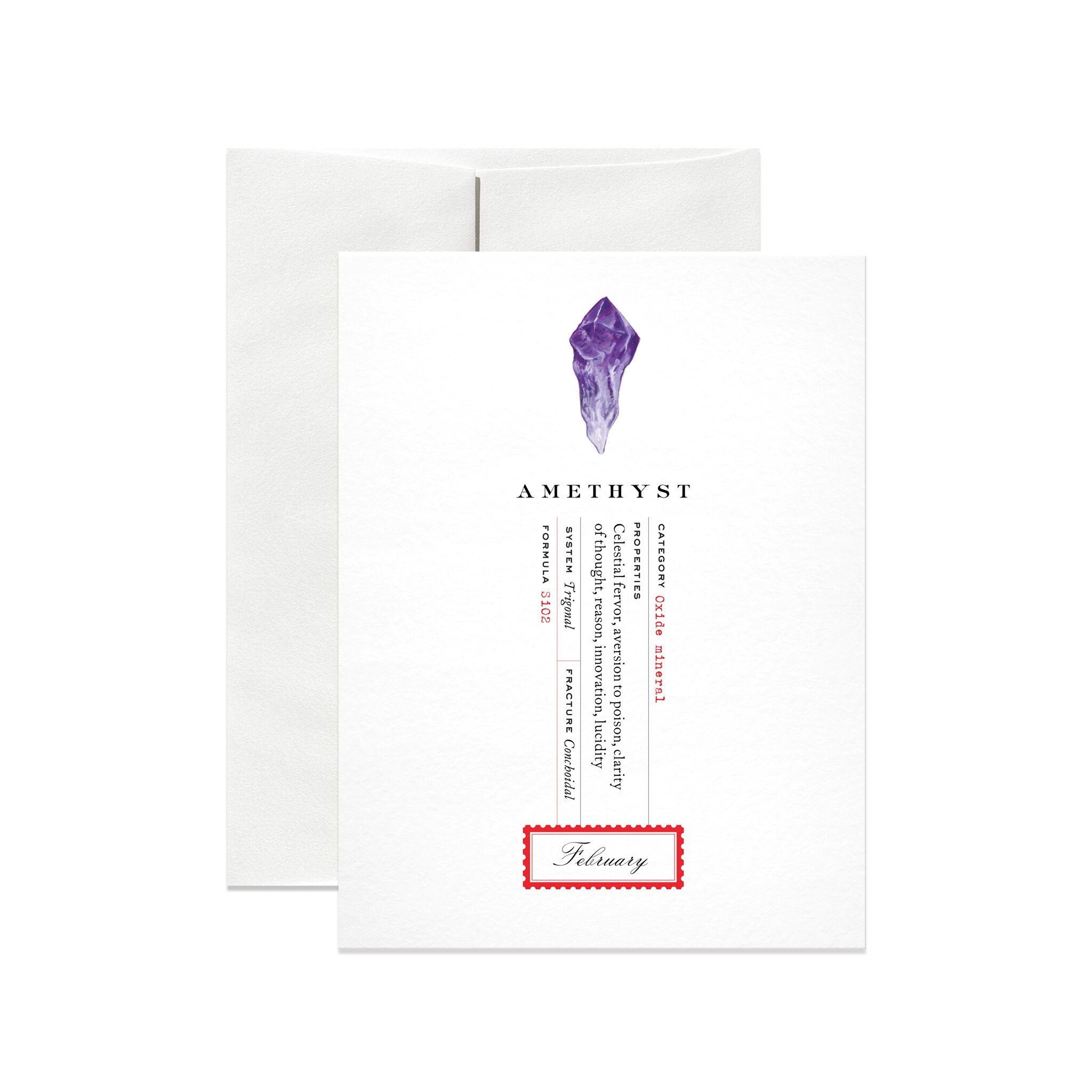 February Birthstone Greeting Card - Salix Intimates