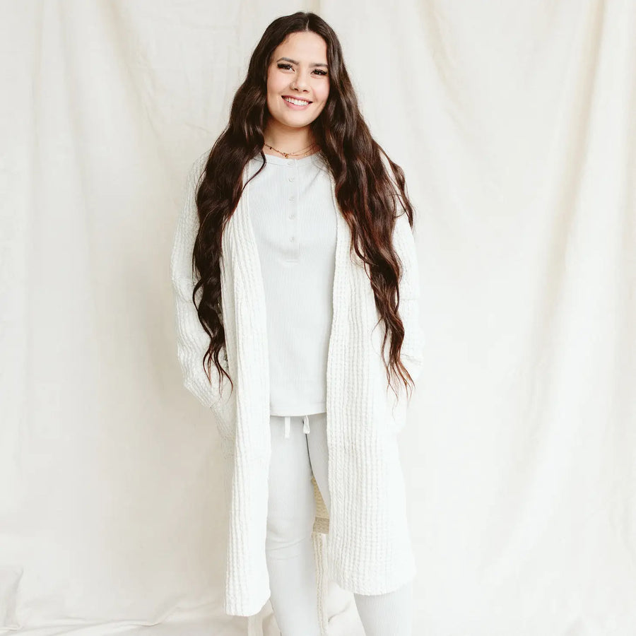 Organic Cotton Waffle Robe