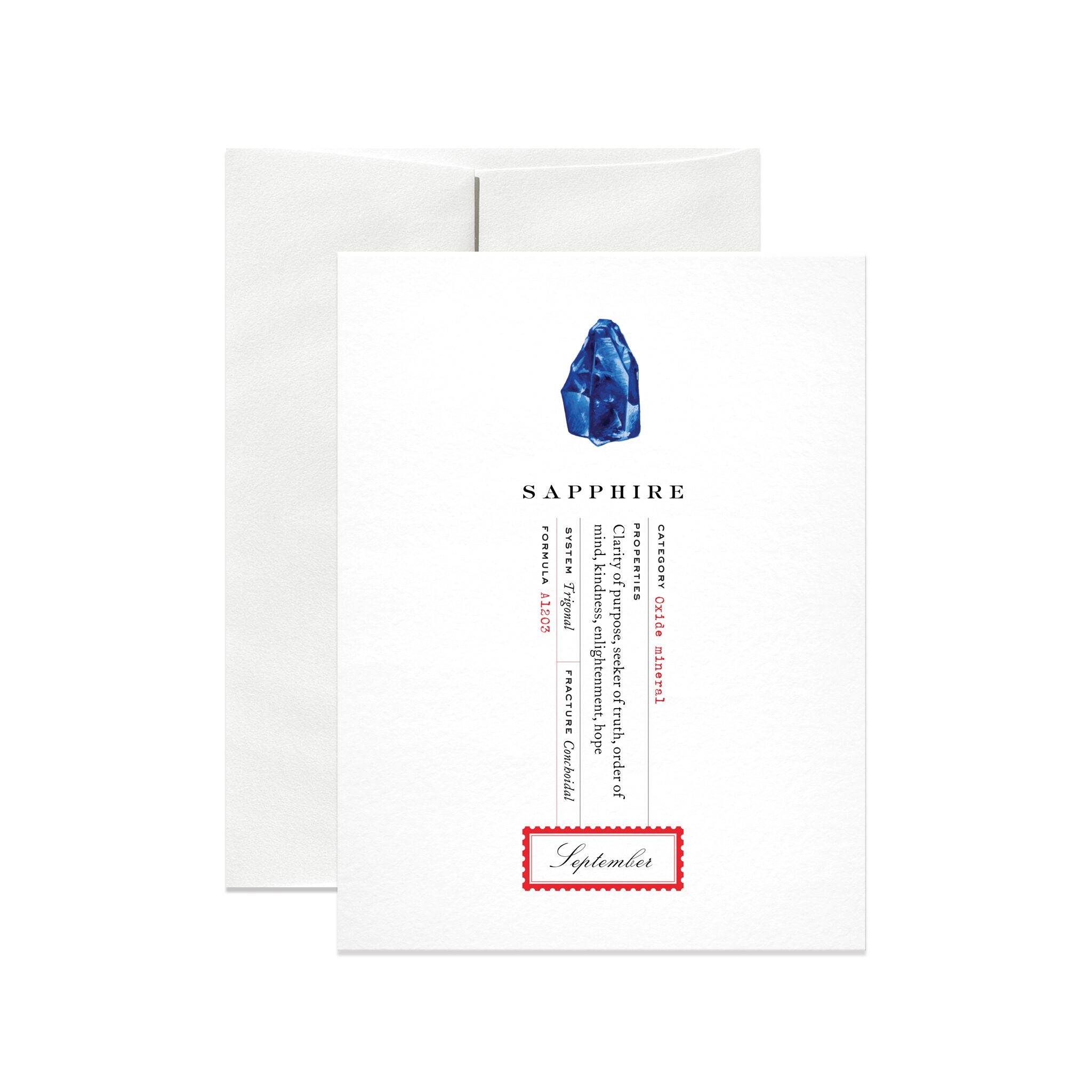 September Birthstone Greeting Card - Salix Intimates