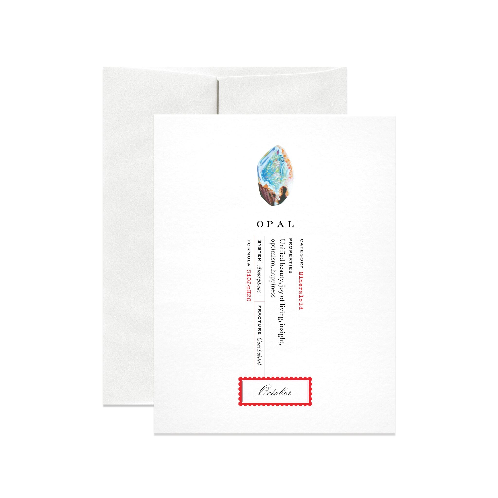 October Birthstone Greeting Card - Salix Intimates