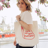 Fuck Plastique Bags Cotton Tote